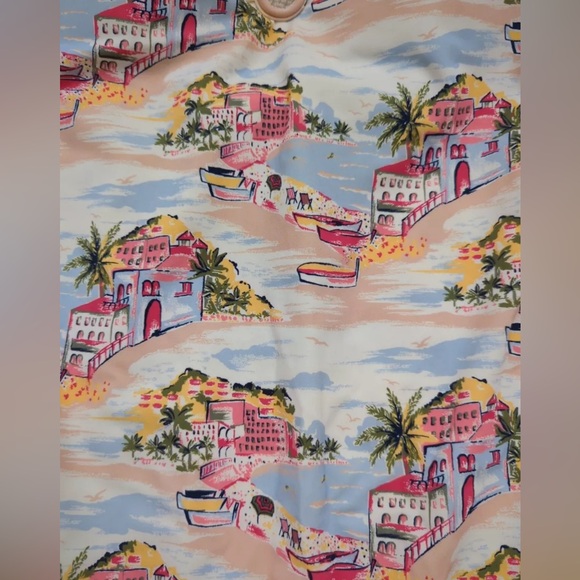 Boden One Piece Beach Strapless U Bar Swimsuit Sz 12 - Picture 5 of 5